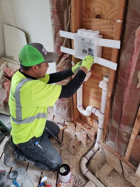 Commercial plumbing retrofit and rough-in work